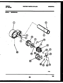 05 - Blower And Drive Parts parts for Frigidaire Dryer DE27S8WAGA from AppliancePartsPros.com
