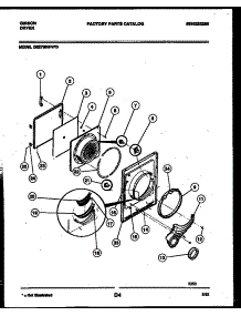03 - Door Parts parts for Frigidaire Dryer DE27S6WVFD from AppliancePartsPros.com