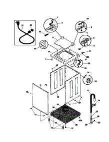 02 - Cabinet / Top parts for Frigidaire Washer FWX645LBT2 from AppliancePartsPros.com