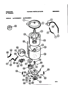 03 - Tubs, Hoses, Motor parts for Frigidaire Washer FWX645DBD1 from AppliancePartsPros.com