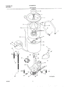 05 - Wshr Mtr,Hose parts for Frigidaire Washer FWXB45RGS0 from AppliancePartsPros.com