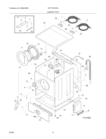 05 - Cabinet / Top parts for Frigidaire Washer GLTF1570ES0 from AppliancePartsPros.com