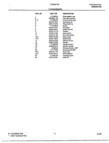 Transmission Page 2 parts for Frigidaire Washer FWX6970E from AppliancePartsPros.com