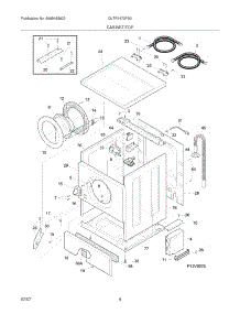 05 - Cabinet / Top parts for Frigidaire Washer GLTR1670FS0 from AppliancePartsPros.com