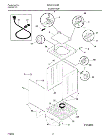 03 - Cabinet / Top parts for Frigidaire Washer GLWS1349AS1 from AppliancePartsPros.com