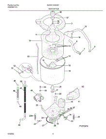 05 - Motor / Tub parts for Frigidaire Washer GLWS1349AS1 from AppliancePartsPros.com