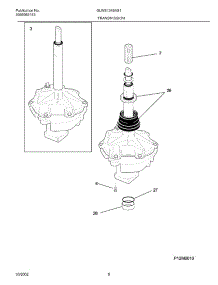 07 - Transmission parts for Frigidaire Washer GLWS1349AS1 from AppliancePartsPros.com