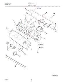 09 - Control Panel parts for Frigidaire Washer GLWS1349AS1 from AppliancePartsPros.com