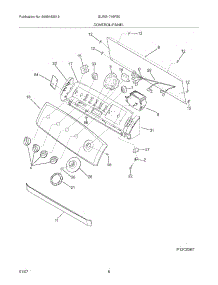 09 - Control / Panel parts for Frigidaire Washer GLWS1749FS0 from AppliancePartsPros.com
