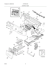 03 - Control Panel parts for Frigidaire Washer LAFW6000LW0 from AppliancePartsPros.com