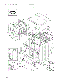 05 - Cabinet / Top parts for Frigidaire Washer LTF2940ES1 from AppliancePartsPros.com