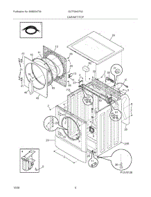 05 - Cabinet / Top parts for Frigidaire Washer GLTF2940FA2 from AppliancePartsPros.com