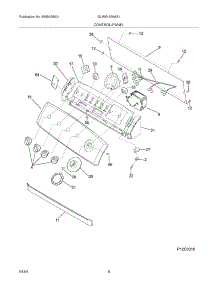 09 - Control / Panel parts for Frigidaire Washer GLWS1939AS1 from AppliancePartsPros.com