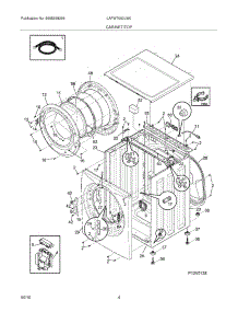 05 - Cabinet / Top parts for Frigidaire Washer LAFW7000LW0 from AppliancePartsPros.com