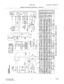 11 - Wiring Diagram parts for Frigidaire Washer GLWS1339CS1 from AppliancePartsPros.com