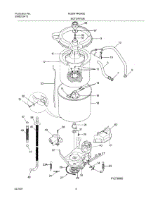 05 - Wshr Mtr,Hose parts for Frigidaire Washer NGSW1443AS0 from AppliancePartsPros.com