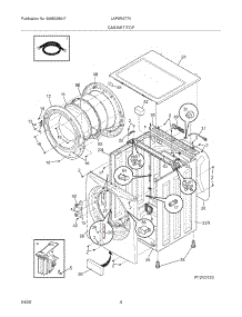 05 - Cabinet / Top parts for Frigidaire Washer LAFW3577KW0 from AppliancePartsPros.com