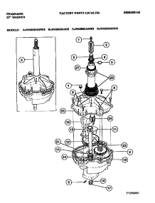 04 - Transmission parts for Frigidaire Washer WA6500AWW3 from AppliancePartsPros.com