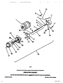 11 - Pump, Motor parts for Frigidaire Washer WF2000CW1 from AppliancePartsPros.com