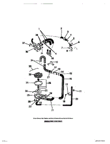 06 - Pump, Hoses, Water Valve parts for Frigidaire Washer WISCW2 from AppliancePartsPros.com
