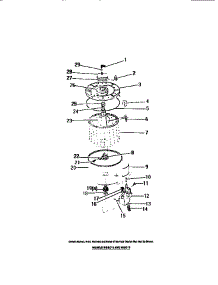 05 - Outer Tub, Inner Tub, Sub Top, Agit parts for Frigidaire Washer WISCW3 from AppliancePartsPros.com