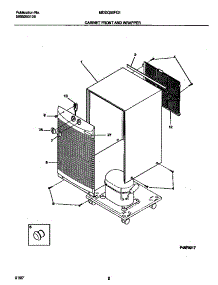 02 - Cabinet Front And Wrapper parts for Frigidaire Dehumidifier MDDQ50FG1 from AppliancePartsPros.com