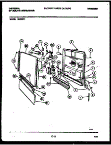 04 - Door Parts parts for Frigidaire Dishwasher DB200PW1 from AppliancePartsPros.com