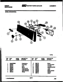 03 - Control Parts parts for Frigidaire Dishwasher SP24C6WWGA from AppliancePartsPros.com