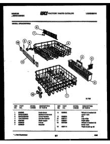 08 - Racks And Trays parts for Frigidaire Dishwasher SP24C6WWGA from AppliancePartsPros.com
