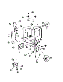 05 - Tub & Frame parts for Frigidaire Dishwasher SU24P3WTLA from AppliancePartsPros.com