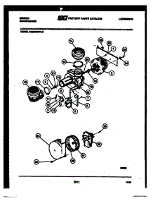 07 - Motor Pump And Power Dry Motor Part parts for Frigidaire Dishwasher SU24S8KVLB from AppliancePartsPros.com