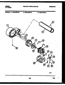 05 - Blower And Drive Parts parts for Frigidaire Dryer DE27A5WAFA from AppliancePartsPros.com
