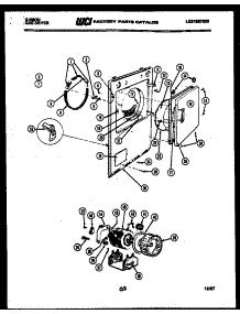 03 - Cabinet Front, Motor And Blower parts for Frigidaire Dryer DG27S6DTMA from AppliancePartsPros.com