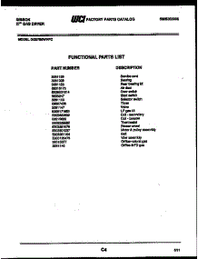 03 - Door Parts parts for Frigidaire Dryer DE27S6WVFC from AppliancePartsPros.com