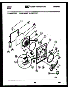03 - Door Parts parts for Frigidaire Dryer DG27T3WXFB from AppliancePartsPros.com