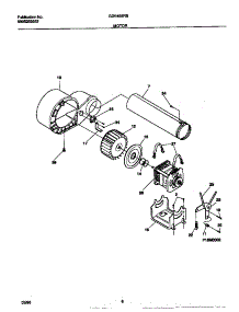 05 - Motor parts for Frigidaire Dryer GDE436RBD2 from AppliancePartsPros.com