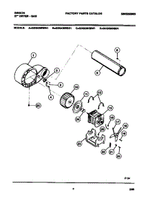 05 - Motor, Fan Hsg., Exhaust Duct parts for Frigidaire Dryer GDG336RBW1 from AppliancePartsPros.com