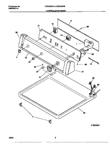 04 - Controls / Top Panel parts for Frigidaire Dryer GDE546RES0 from AppliancePartsPros.com