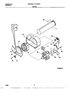 05 - Motor parts for Frigidaire Dryer GDE546RES0 from AppliancePartsPros.com