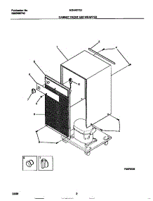 02 - Cabinet Front And Wrapper parts for Frigidaire Dehumidifier MDH40YG1 from AppliancePartsPros.com