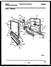 04 - Door Parts parts for Frigidaire Dishwasher GDB668RBR0 from AppliancePartsPros.com