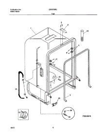 07 - Tub parts for Gibson Dishwasher GDB755RJS2 from AppliancePartsPros.com