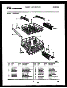 08 - Racks And Trays parts for Frigidaire Dishwasher GDB668RBR0 from AppliancePartsPros.com