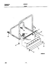 06 - Frame parts for Frigidaire Dishwasher GDB634RFS1 from AppliancePartsPros.com