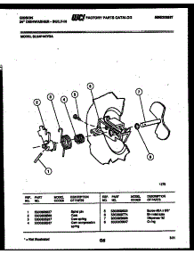 03 - Cam parts for Frigidaire Dishwasher SU24P4KYGA from AppliancePartsPros.com
