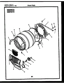 06 - Drum Parts parts for Frigidaire Dryer DE24P2WTFA from AppliancePartsPros.com