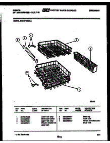 08 - Racks And Trays parts for Frigidaire Dishwasher SU24P4KYGA from AppliancePartsPros.com