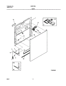 05 - Door parts for Gibson Dishwasher GDB742RJS2 from AppliancePartsPros.com