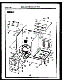 02 - Cabinet And Component Parts parts for Frigidaire Dryer DE24A7WTFA from AppliancePartsPros.com