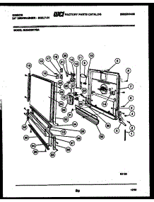 04 - Door Parts parts for Frigidaire Dishwasher SU24D5KYGA from AppliancePartsPros.com